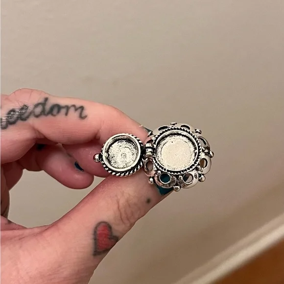 Sterling-Style Tiger's Eye Statement Ring - Brown Gemstone - Picture 3 of 4